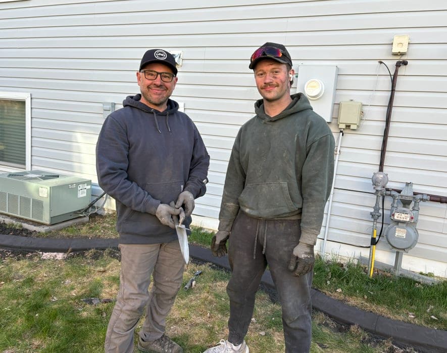 EdgeLine Curbing on a job site in the Grand Forks area